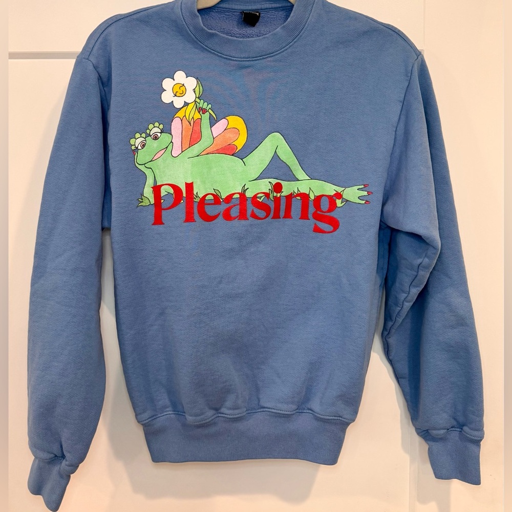 The Pleasing Crewneck in Sky Blue by Harry Styles XS